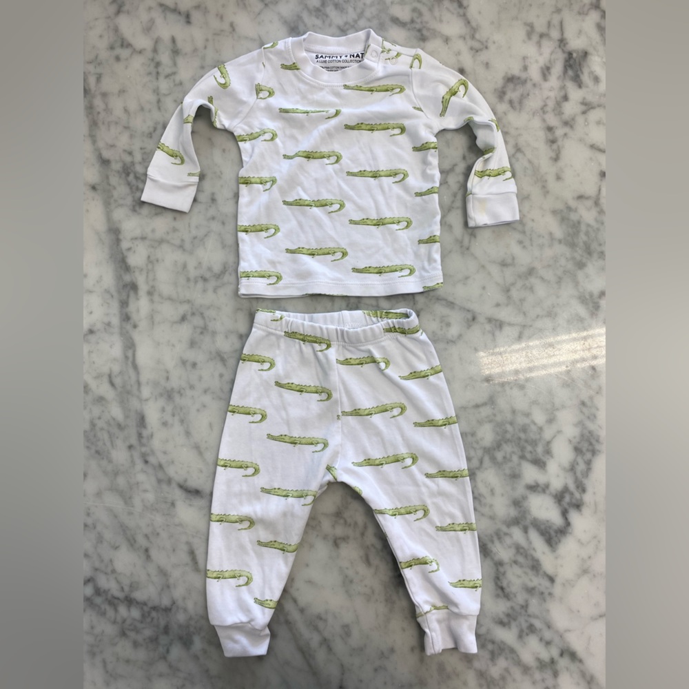 Sammy + Nat Crocodile Pajama Set